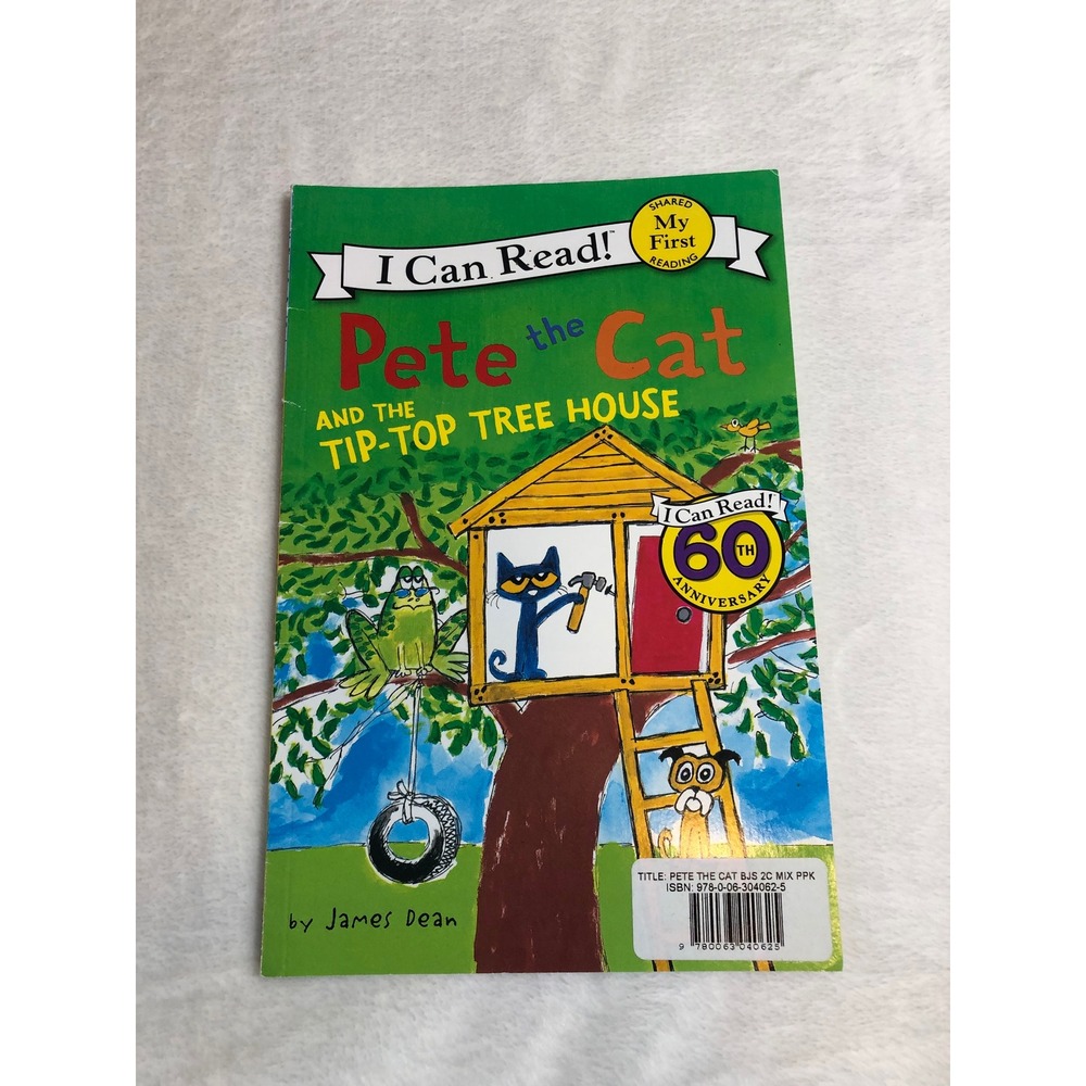 Pete the Cat and the Tip-Top Tree House Kids Paperback Book
